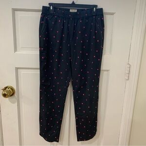 Marine Layer Women’s Alison Queen of Hearts Re-Spun Tencel Pants Size Medium